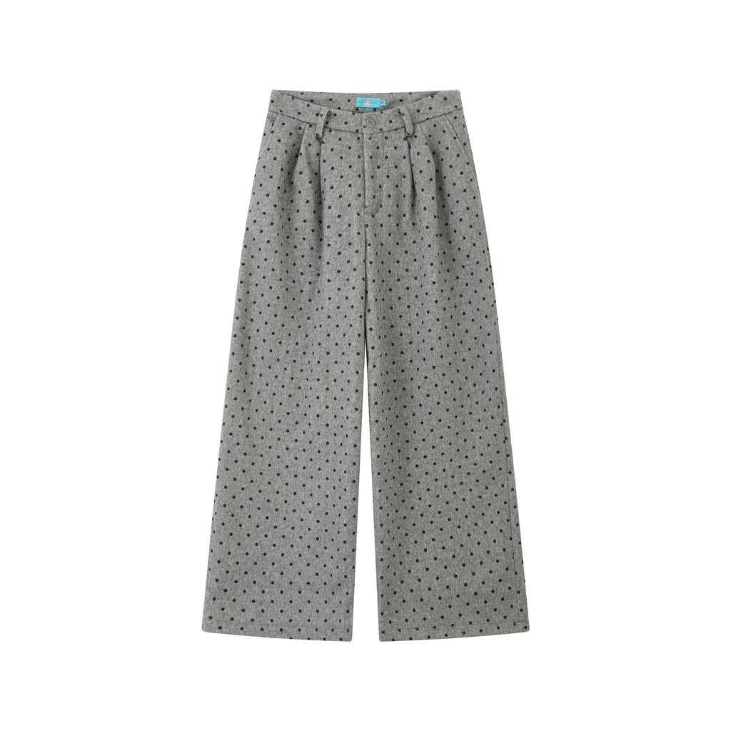 化学少女 | POLKA DOT CASUAL WOOL PANTS【ID:TN00155】