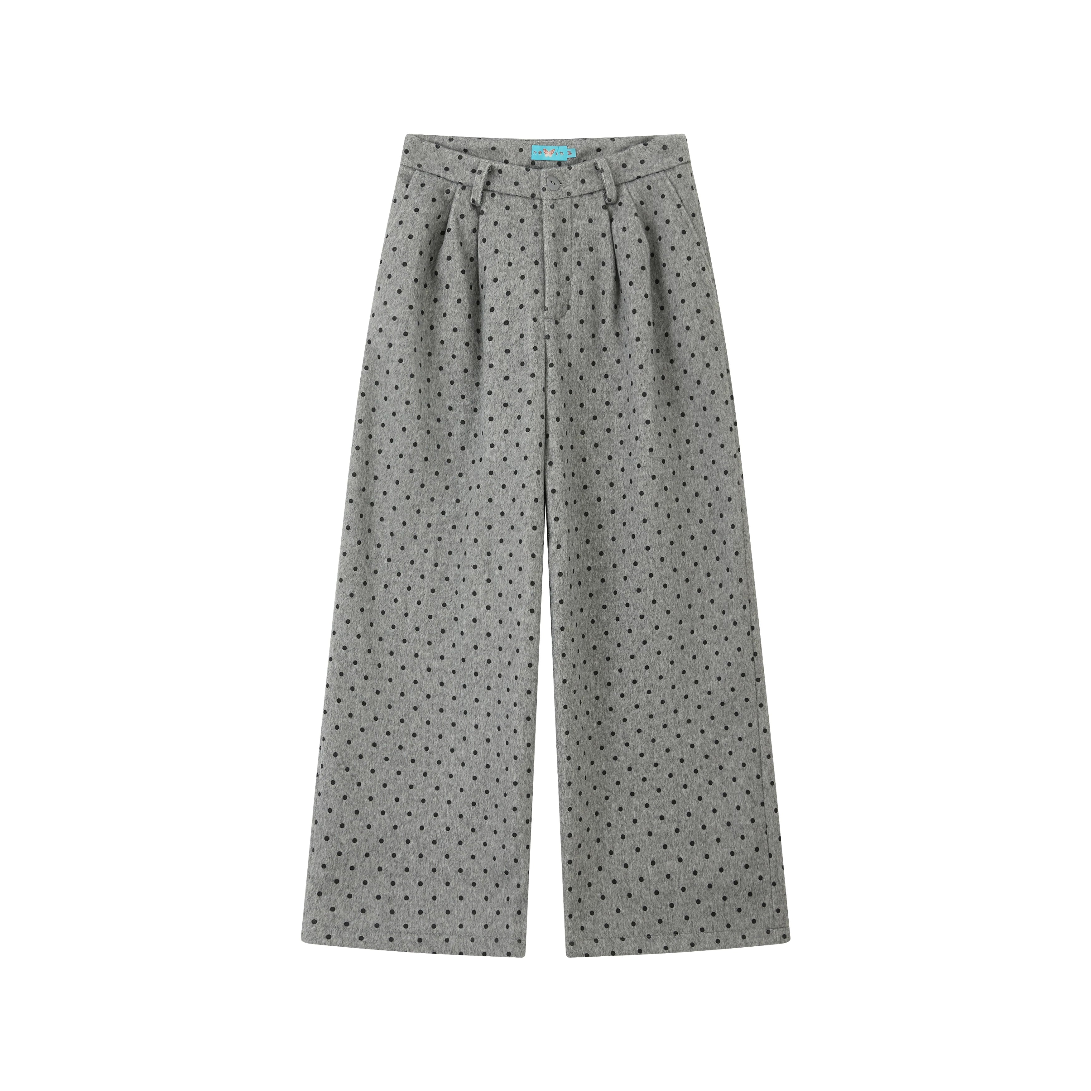 化学少女 | POLKA DOT CASUAL WOOL PANTS【ID:TN00155】