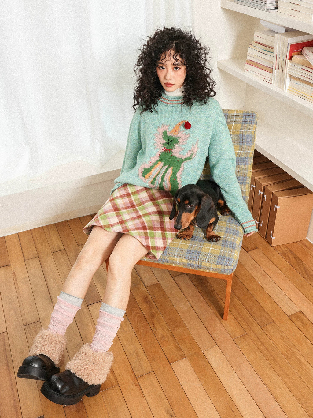 化学少女 | KNIT SWEATER WITH BOWLER HAT【ID:TN00148】