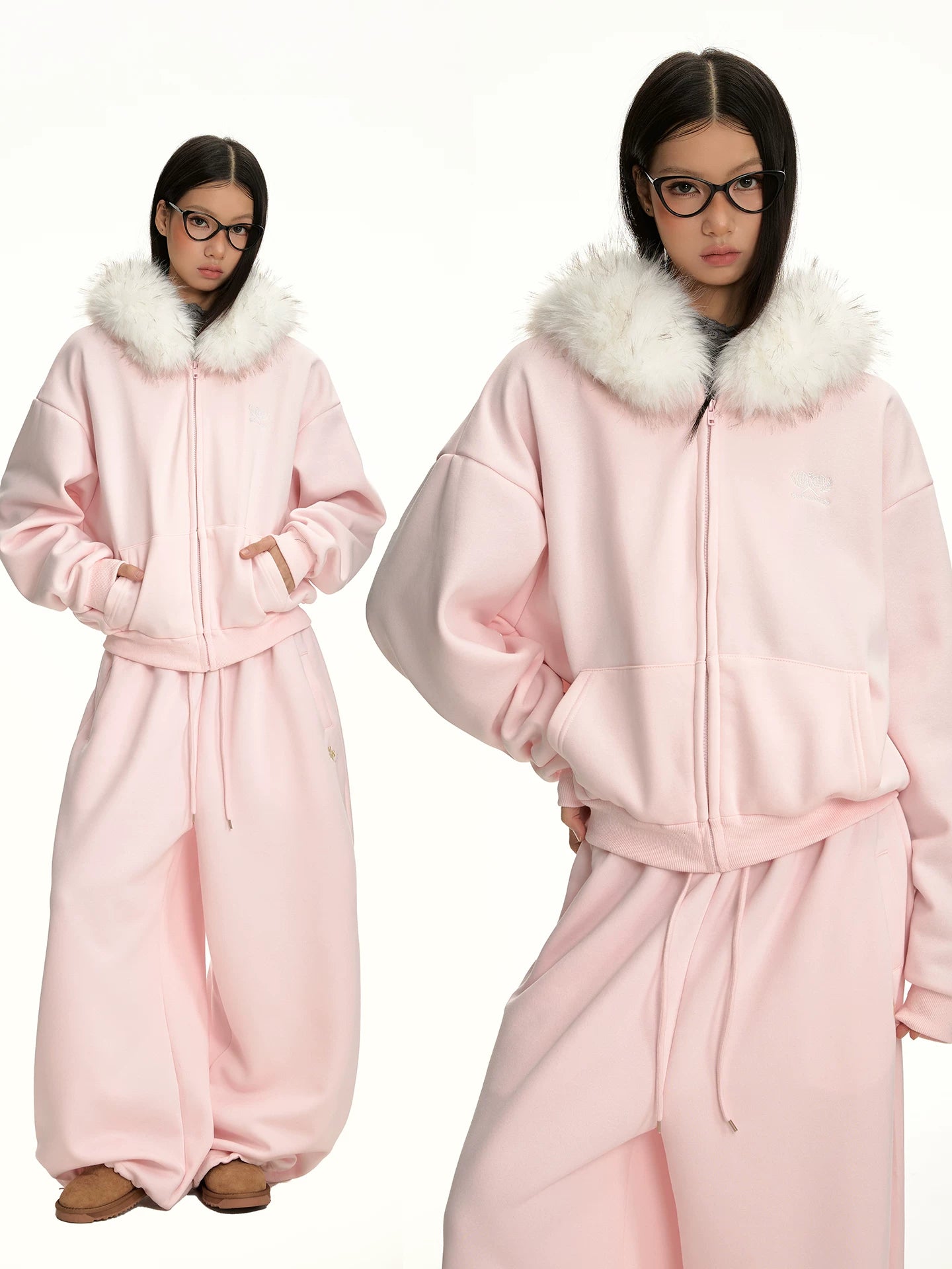 CASUAL HOODED SWEATER SET
