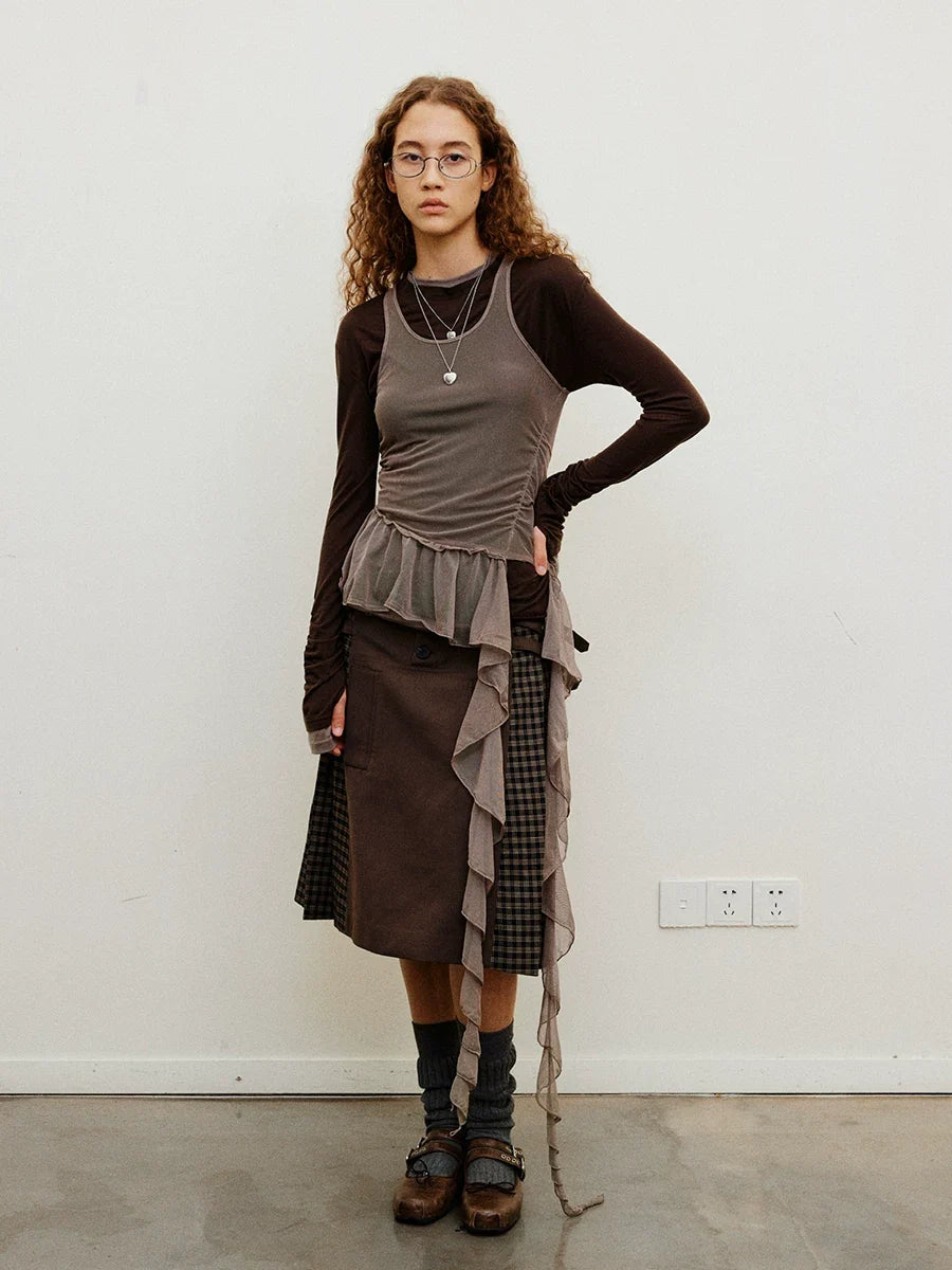 Veilfall Ruffle Tank