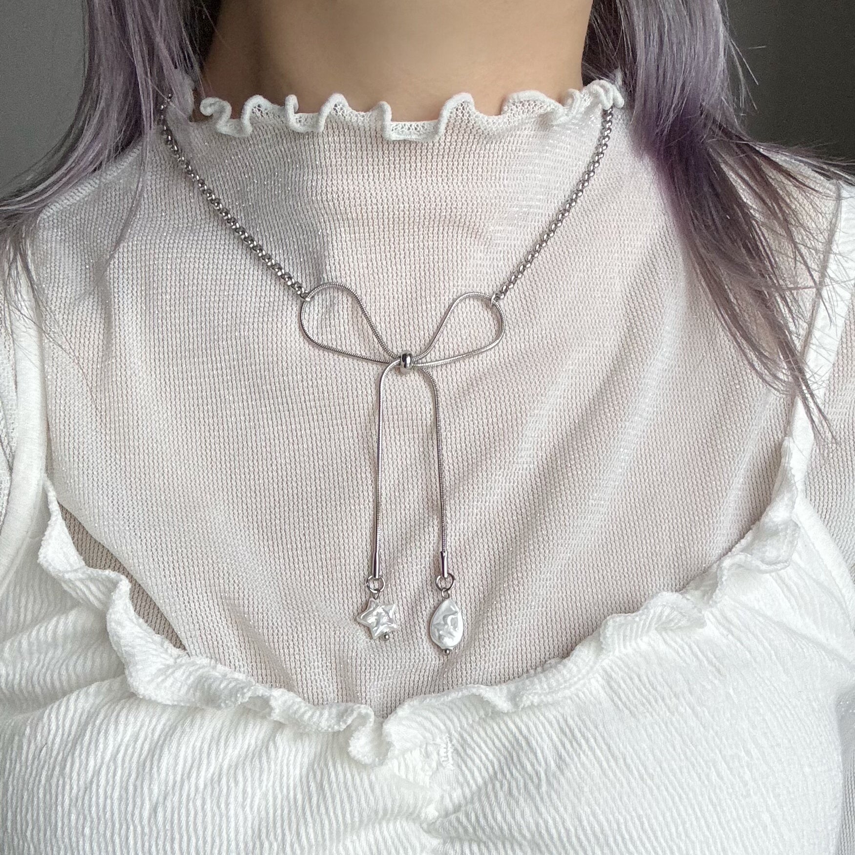 RETRO SNAKE BONE NECKLACE