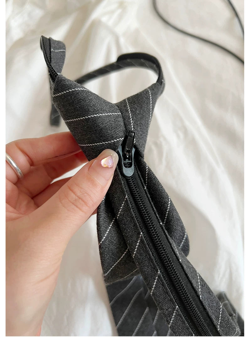 TRIA SELECT | KOREAN STYLE STRIPED TIE SHIRT【ID:TN00136】