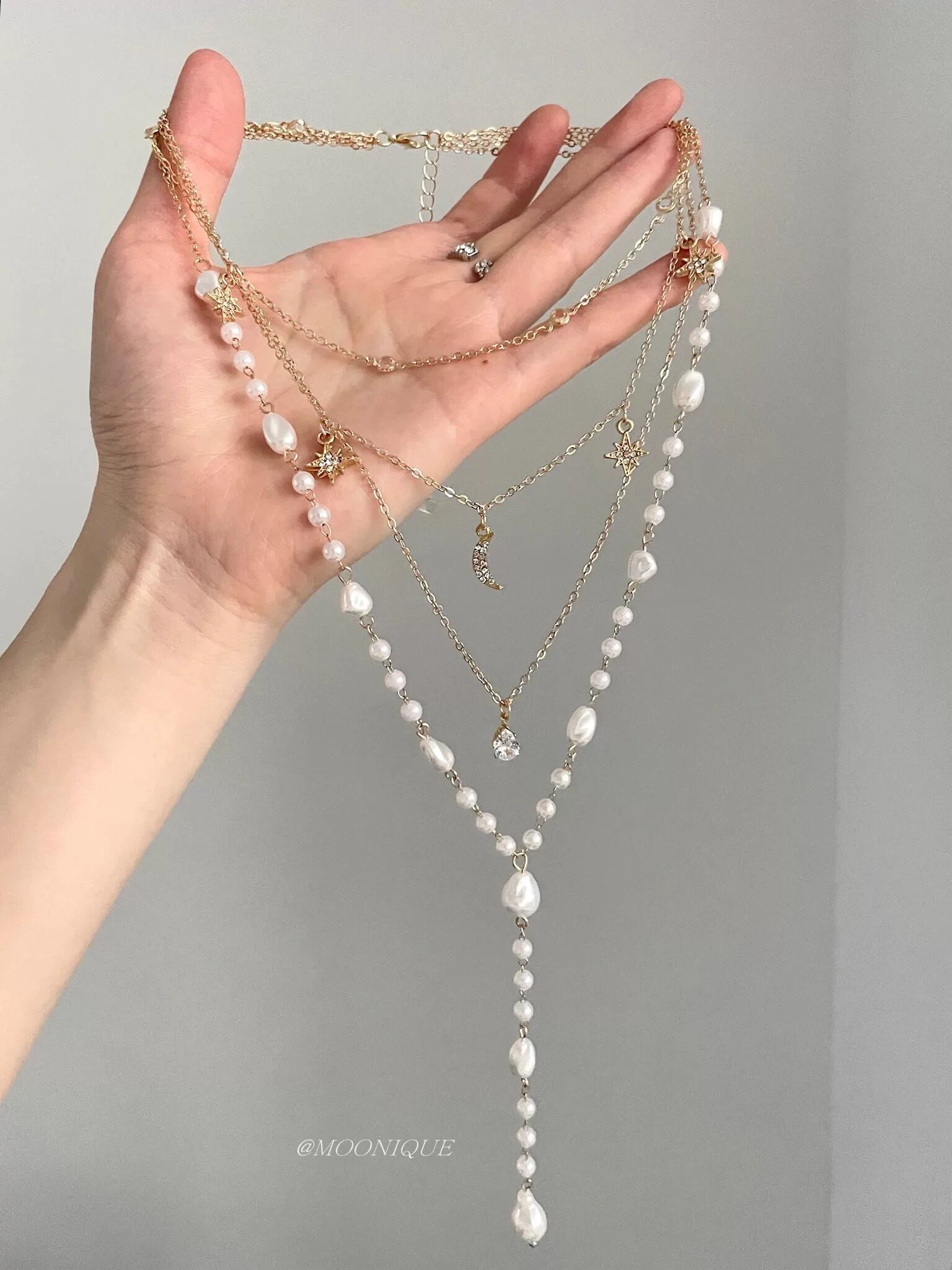 BAROQUE PEARL TASSEL NECKLACE