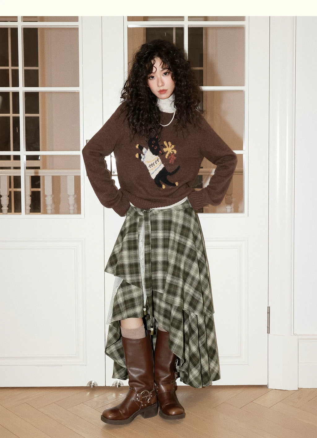 化学少女 | IRREGULAR LACE BUSTIER SKIRT【ID:TN00158】