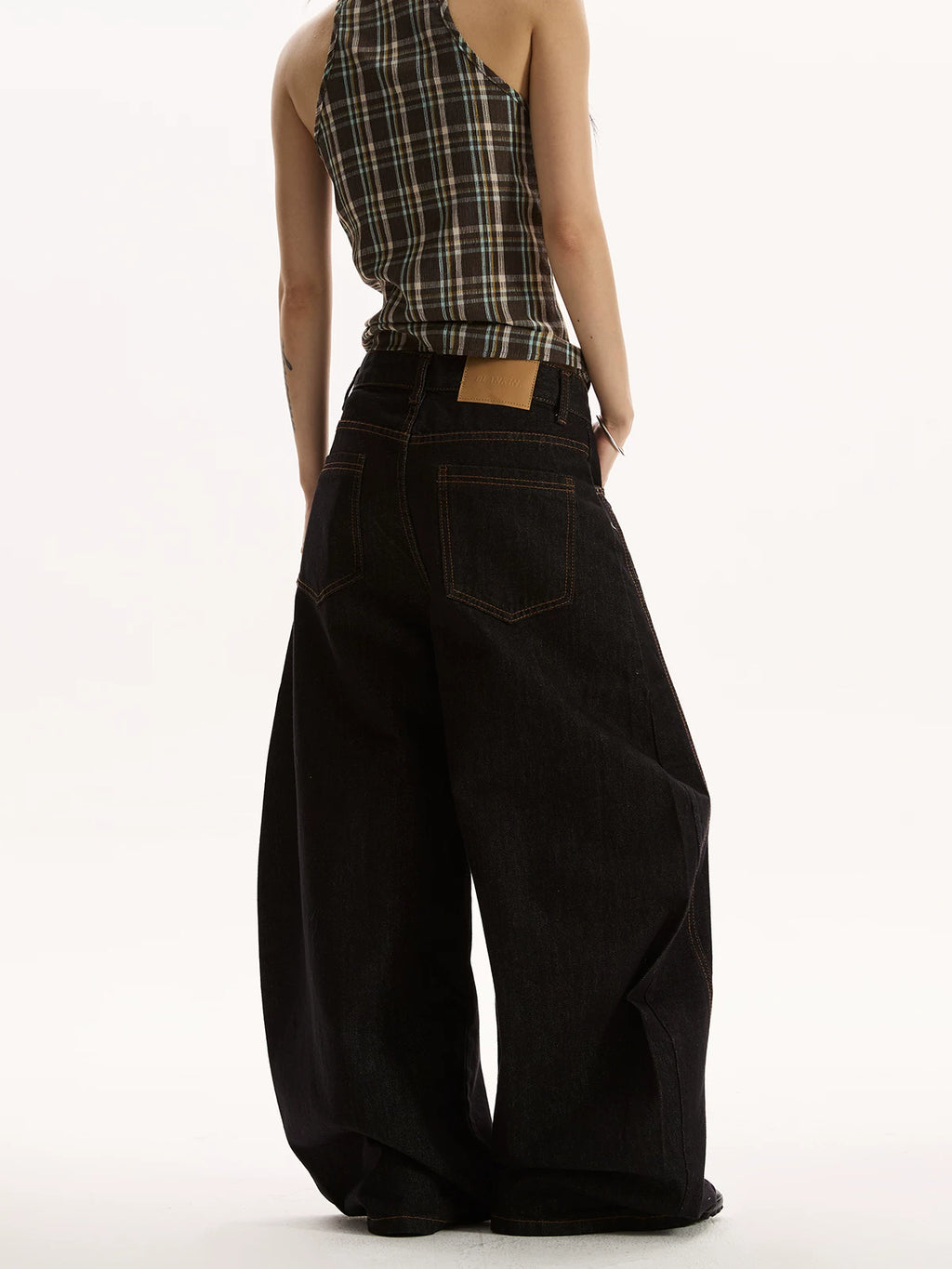VINTAGE EMBROIDERED DENIM PANTS