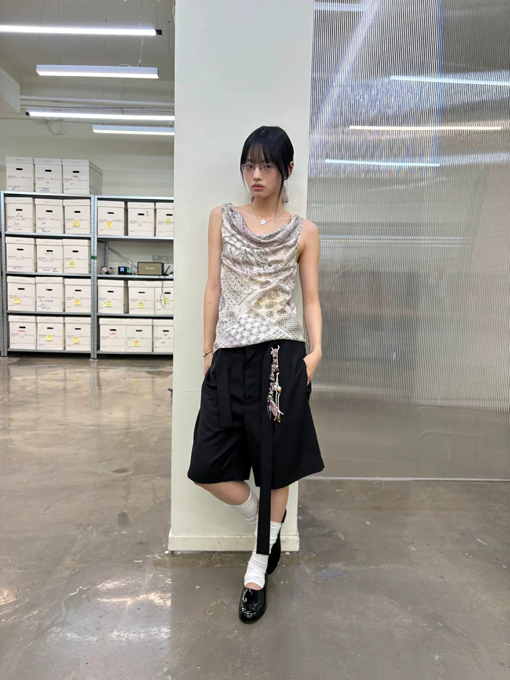 Soft Utility Wool Blend Culottes