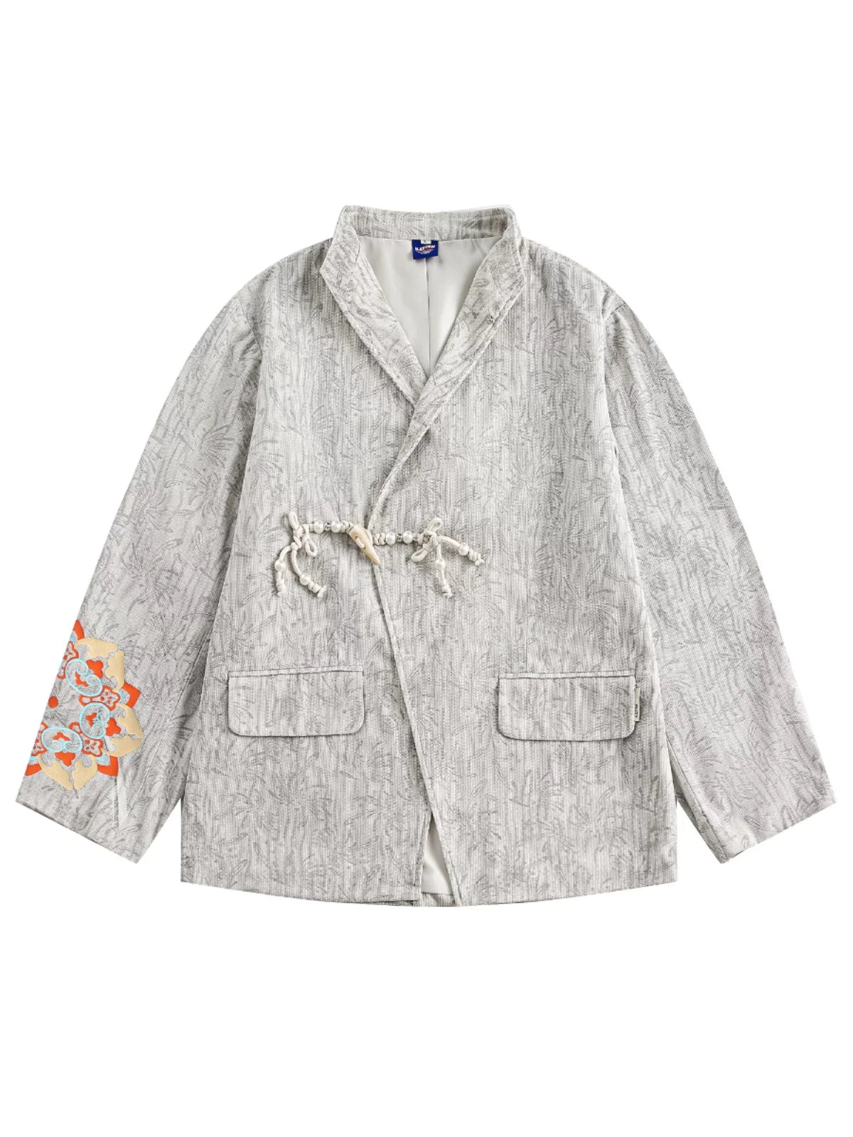 IRREGULAR LAPEL BUTTONED SUIT JACKET