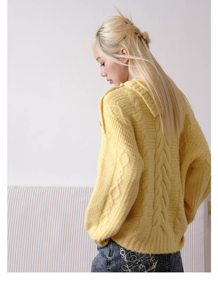 化学少女 | SLOUCHY WOOL MOHAIR SWEATER【ID:TN00147】