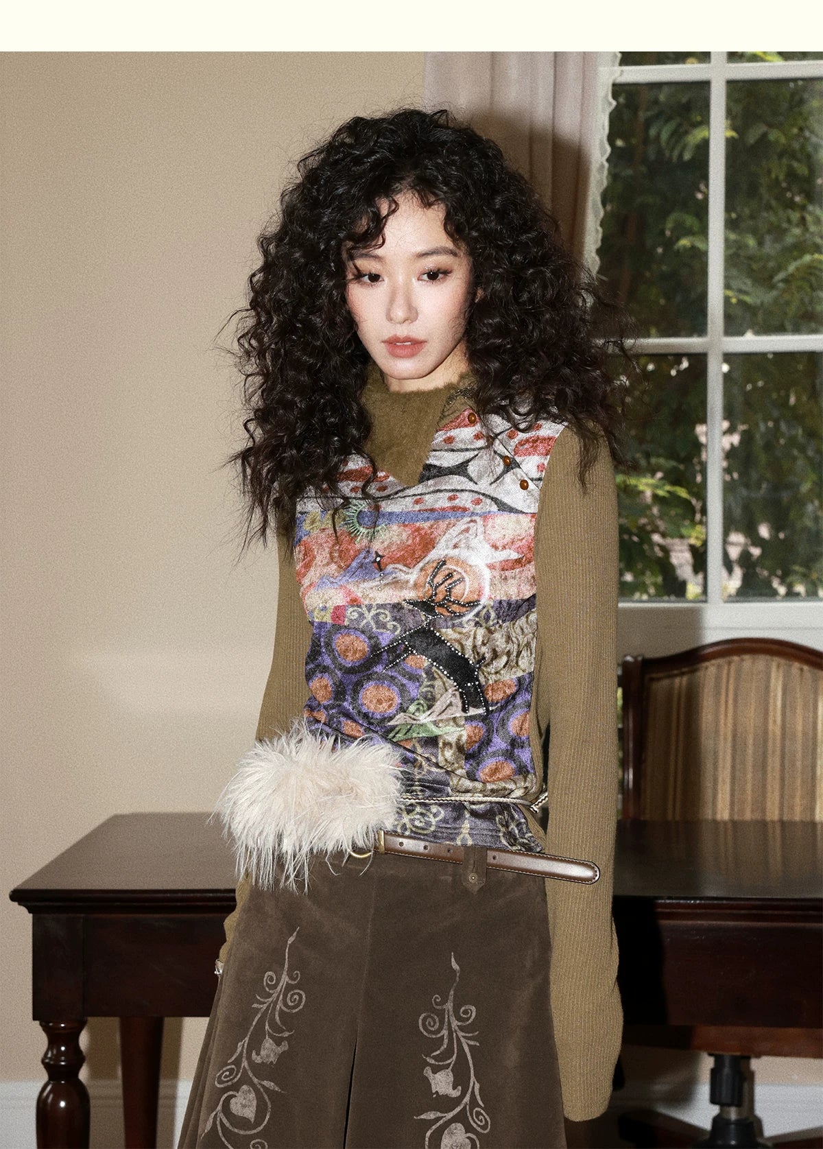 化学少女 | CASHMERE KNIT LONG SLEEVE TOP【ID:TN00162】