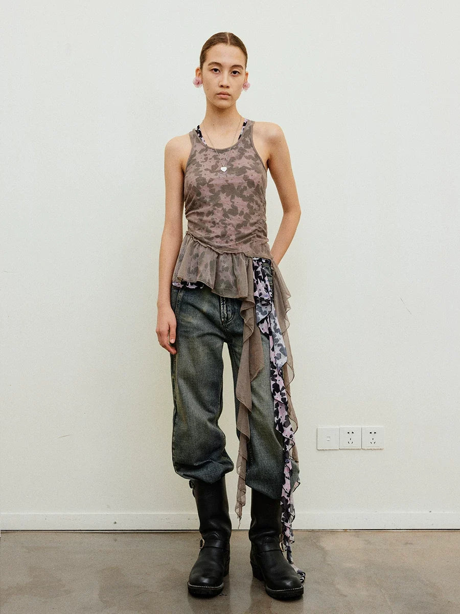 Veilfall Ruffle Tank