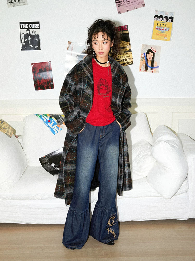 化学少女 | PLAID TWEED WINTER COAT【ID:TN00167】