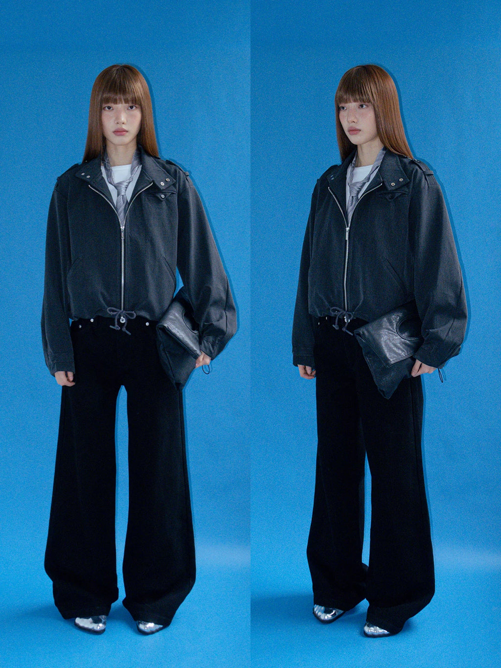 FUNKYFUN | WIDE-LEG DRAWSTRING BLAZER JACKET【ID:TN00203】