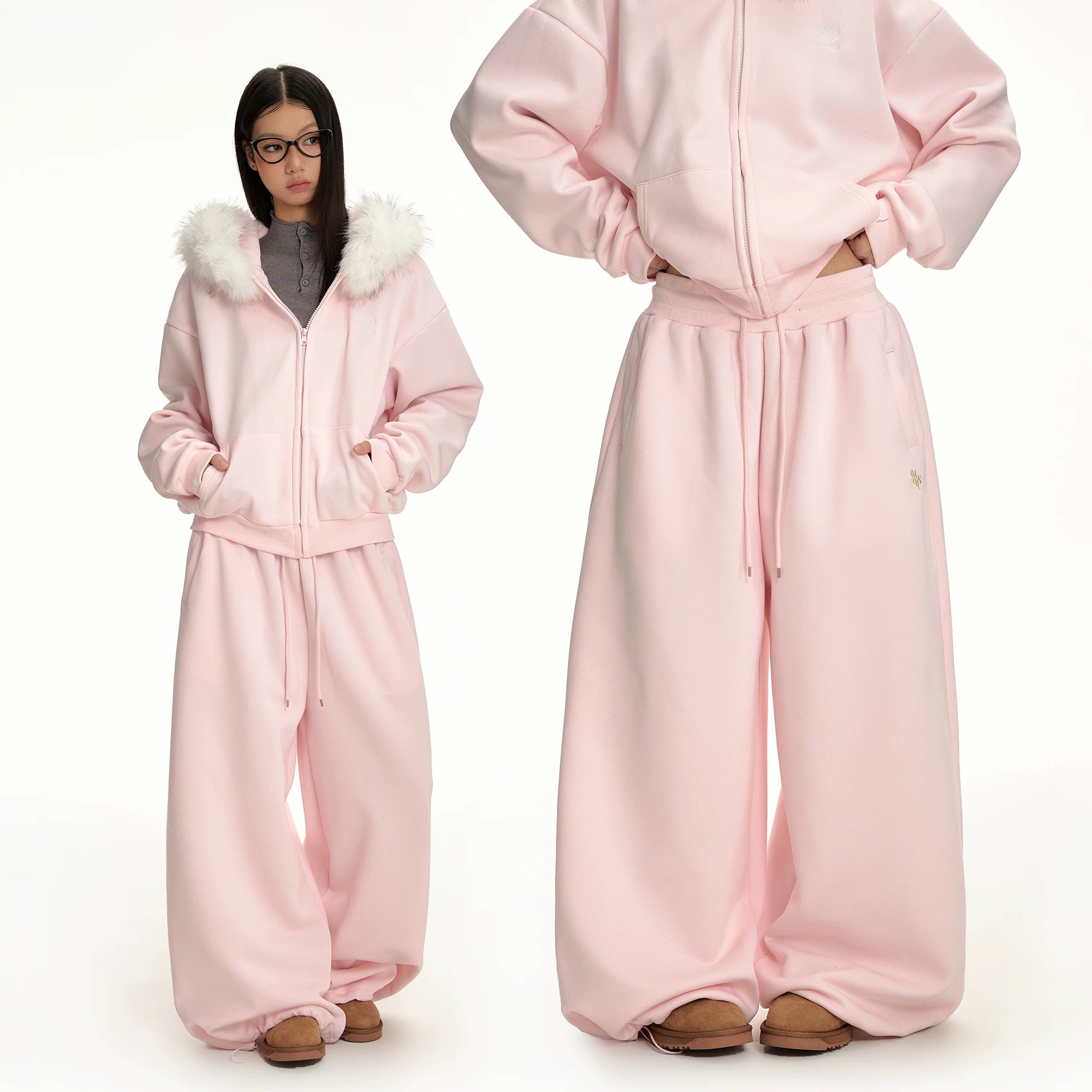 CASUAL HOODED SWEATER SET