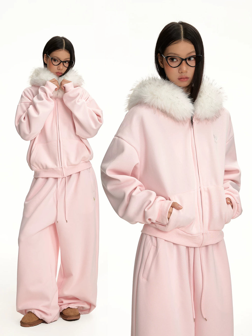 CASUAL HOODED SWEATER SET