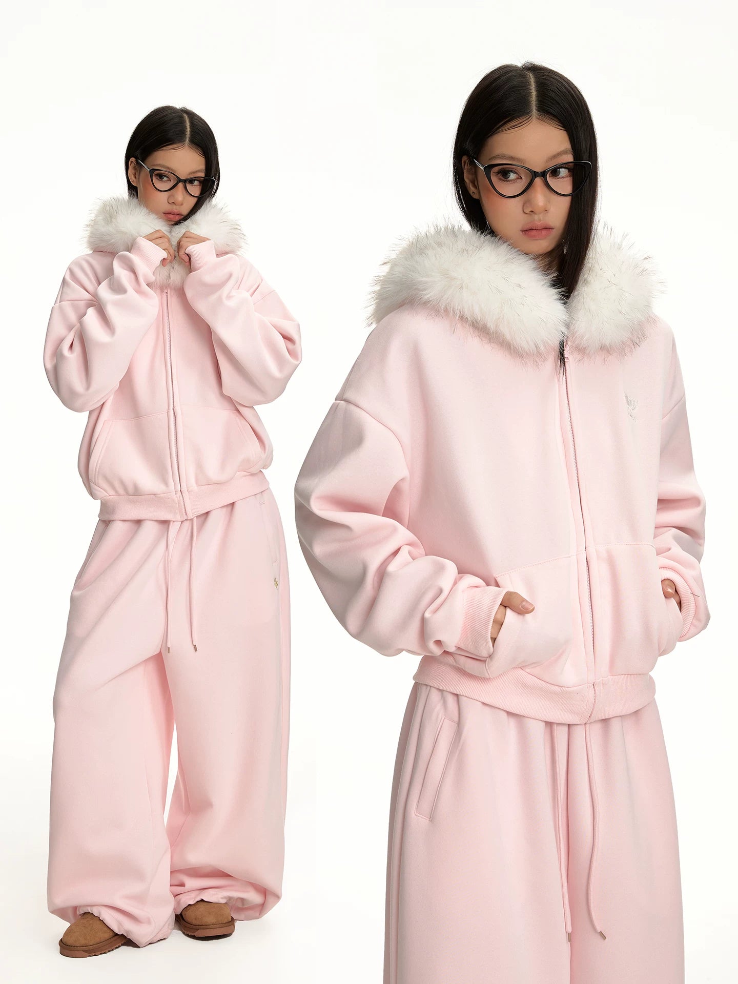 CASUAL HOODED SWEATER SET