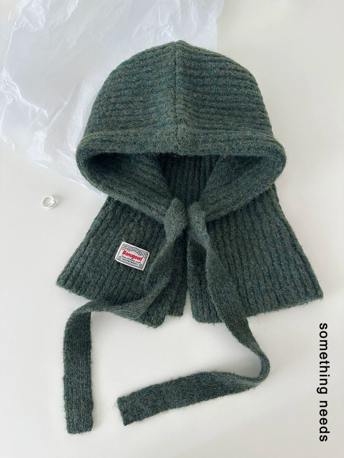 TRIA SELECT | WINTER KNIT BALACLAVA HAT【ID:TN00074】