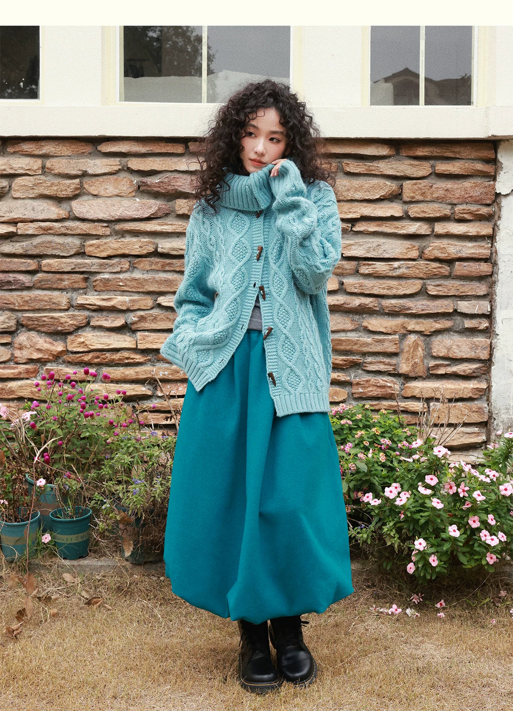 化学少女 | FLORAL KNIT CARDIGAN SWEATER【ID:TN00159】