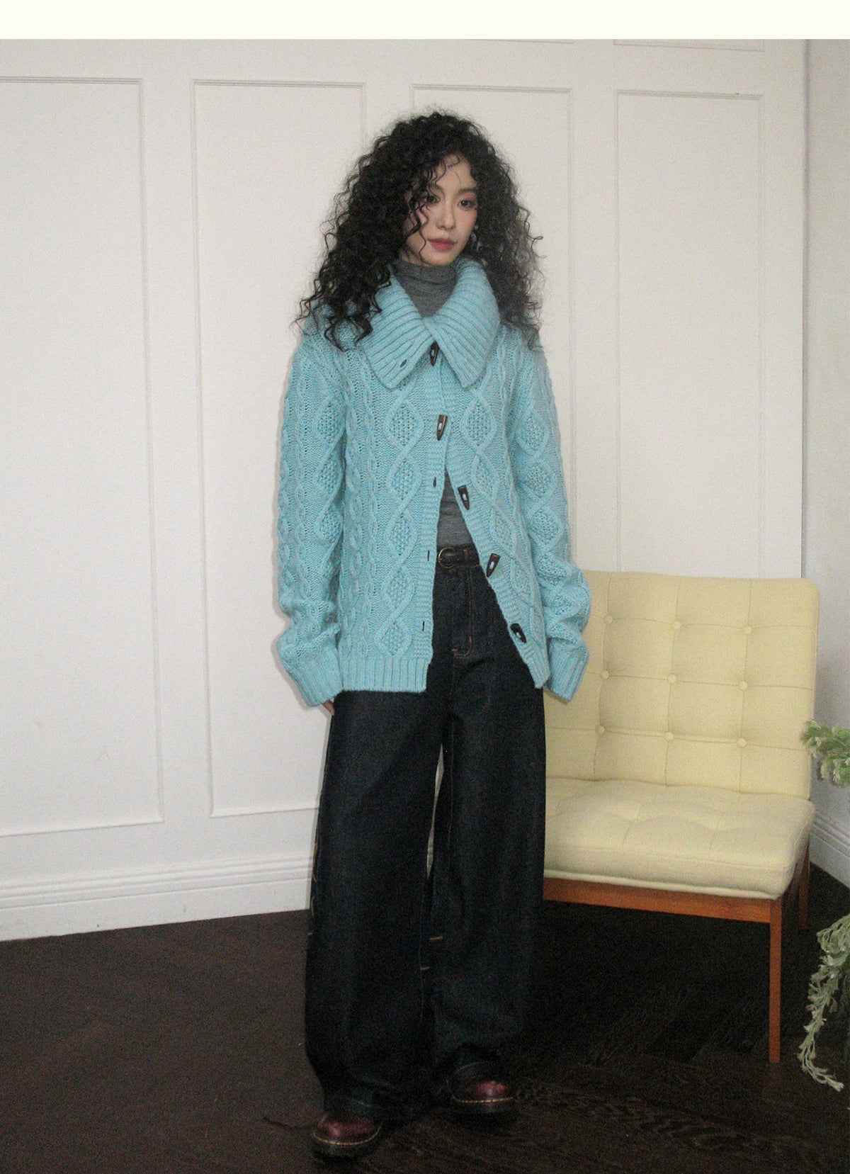 化学少女 | FLORAL KNIT CARDIGAN SWEATER【ID:TN00159】