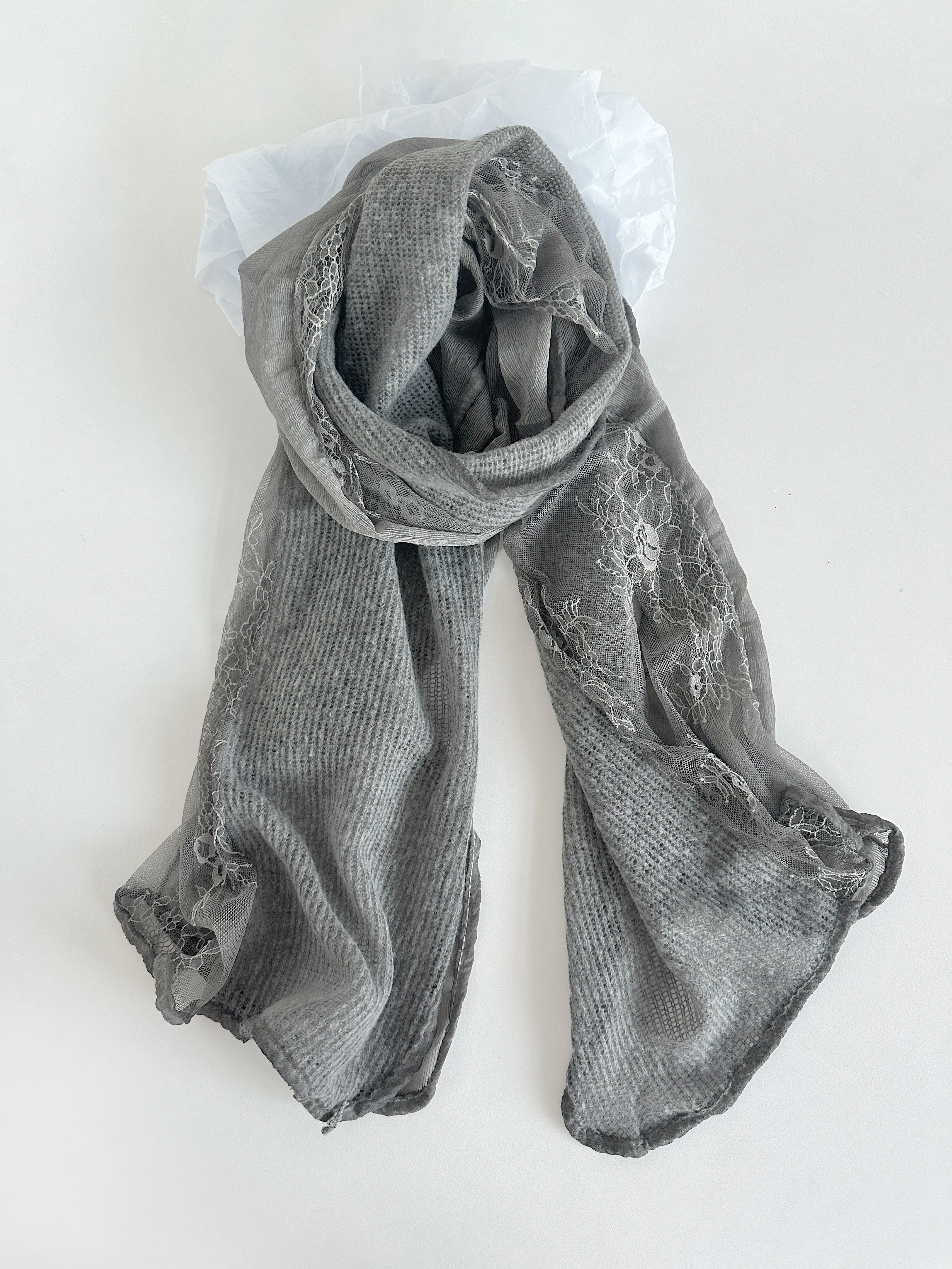 TRIA SELECT | FLORAL LACE SCARF SHAWL【ID:TN00131】
