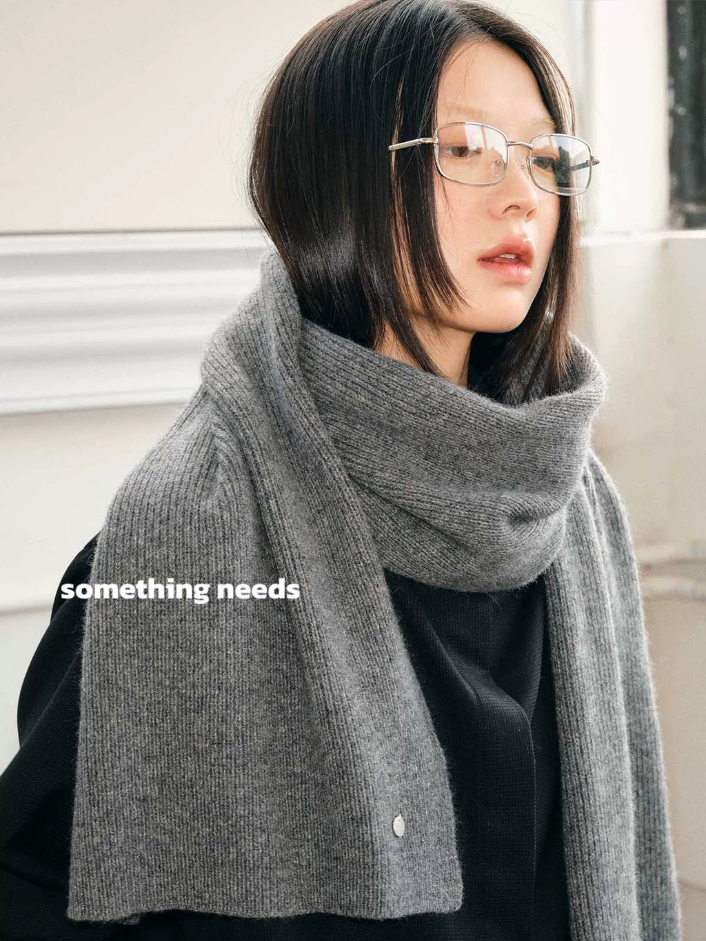 TRIA SELECT | CLASSIC KNITTED WOOL SCARF【ID:TN00129】