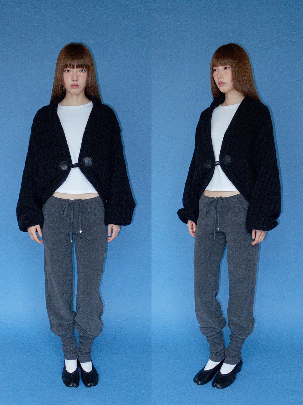 FUNKYFUN | CHUNKY KNIT BATWING SWEATER COAT【ID:TN00183】