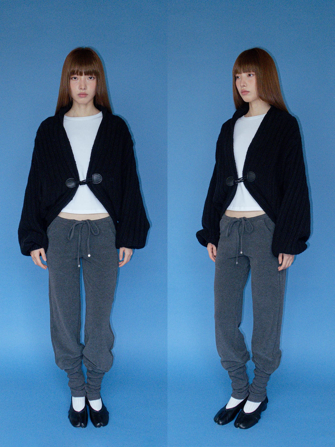 FUNKYFUN | CHUNKY KNIT BATWING SWEATER COAT【ID:TN00183】