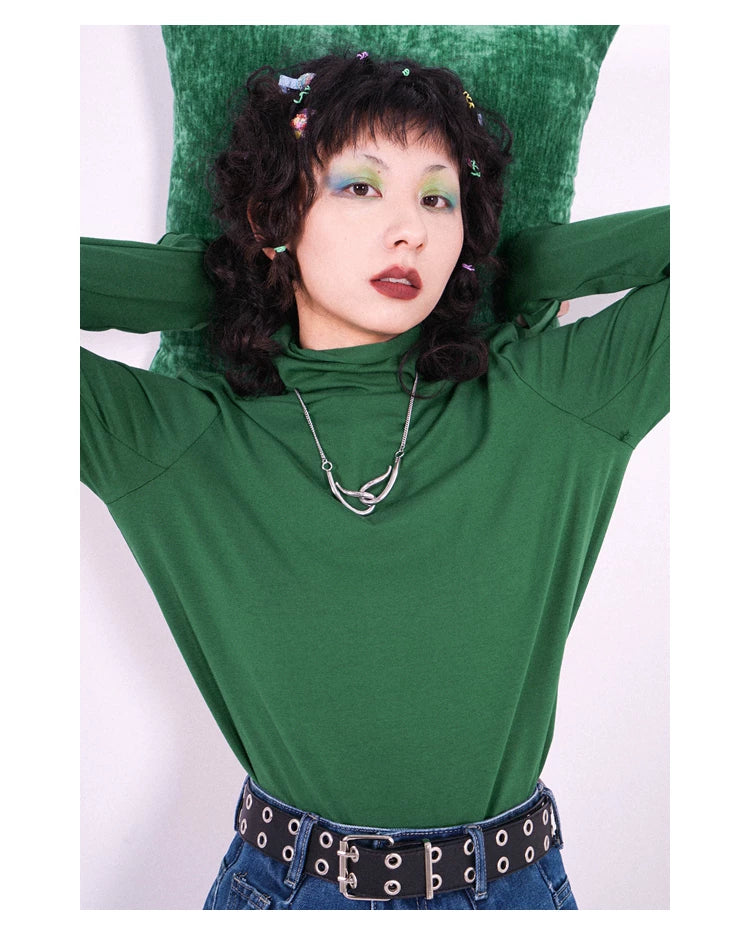 化学少女 | COLOR BOMB KNIT LONG SLEEVE TOP【ID:TN00145】