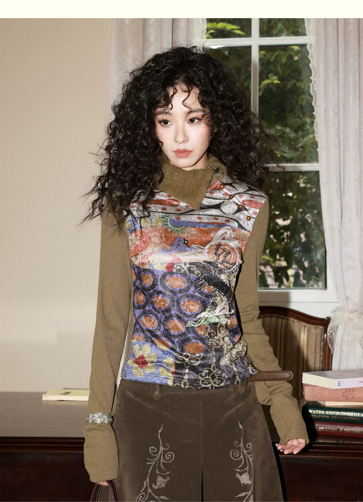化学少女 | CASHMERE KNIT LONG SLEEVE TOP【ID:TN00162】