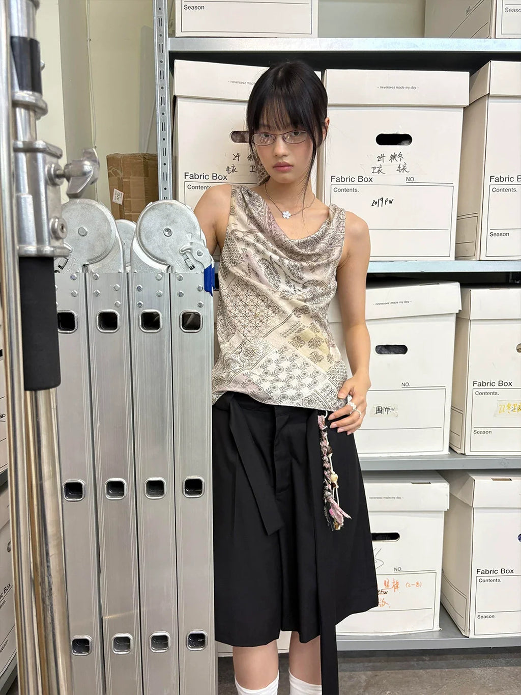 Soft Utility Wool Blend Culottes