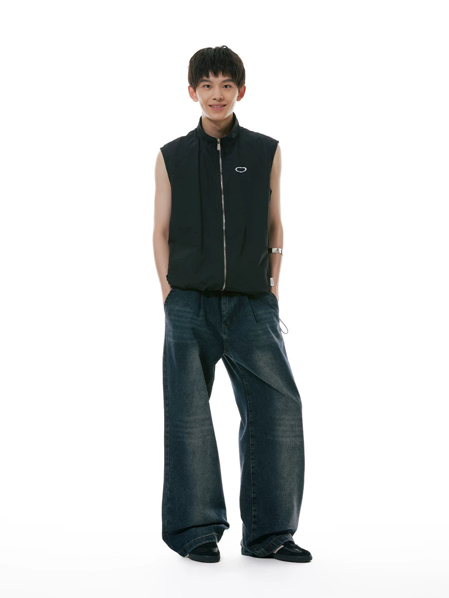 FUNKYFUN | FUNKY PLEATED STRAIGHT JEANS【ID:TN00178】