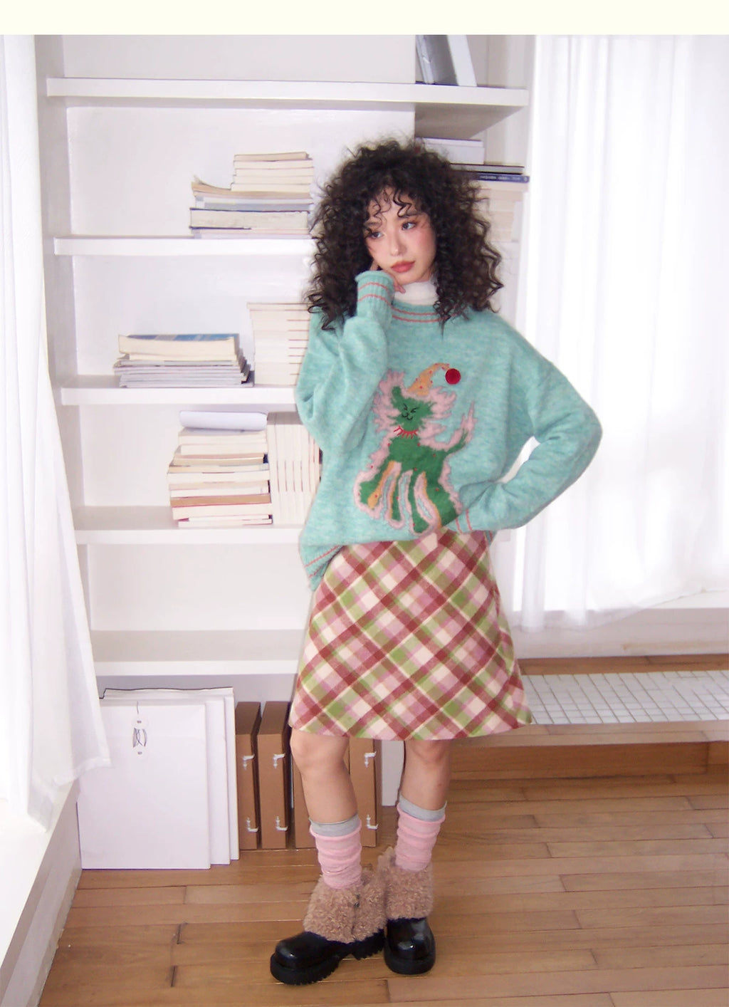 化学少女 | KNIT SWEATER WITH BOWLER HAT【ID:TN00148】