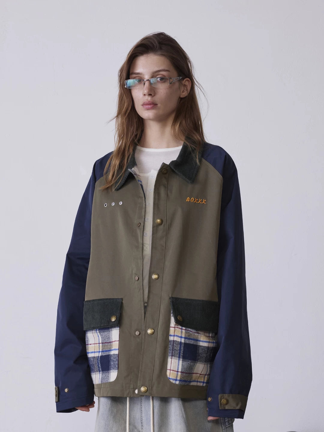 RETRO COLOR BLOCK WORKWEAR JACKET