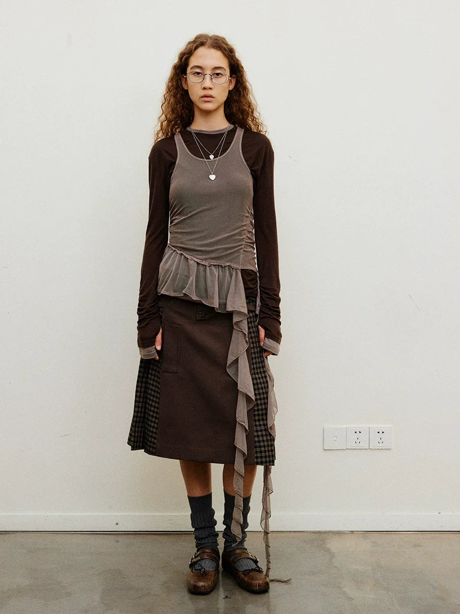 Veilfall Ruffle Tank