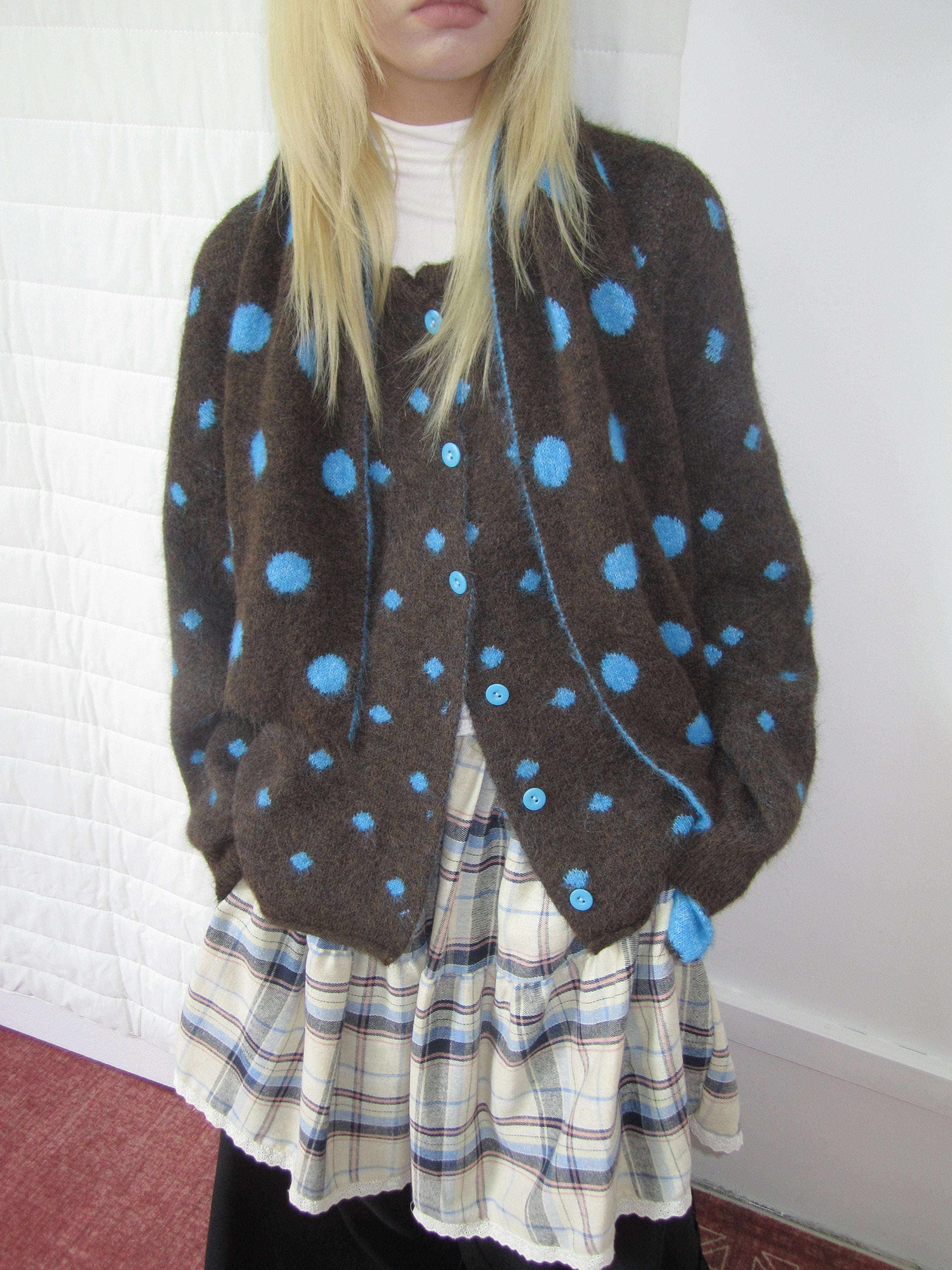 3months |  LOOSE KNITTED SWEATER JACKET【ID:TN00019】