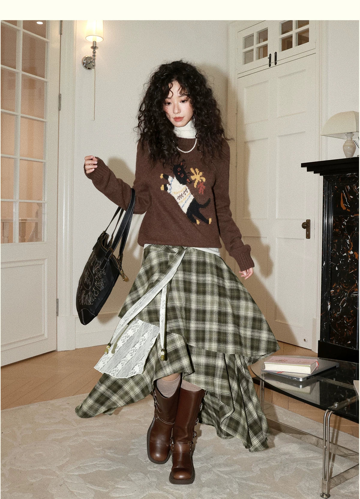 化学少女 | IRREGULAR LACE BUSTIER SKIRT【ID:TN00158】