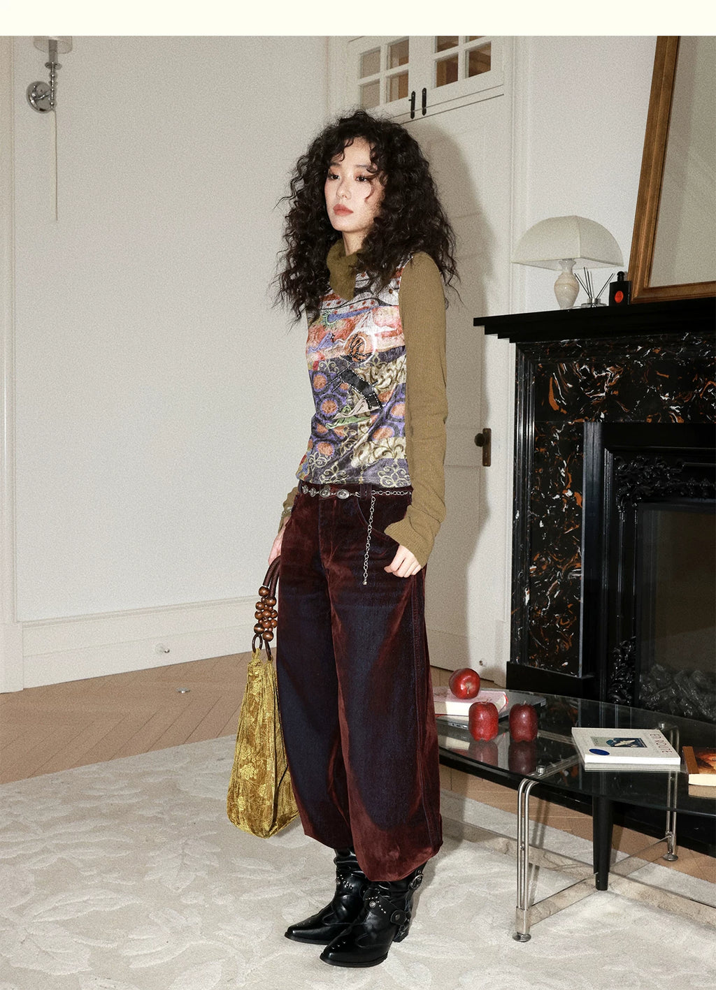 化学少女 | CASHMERE KNIT LONG SLEEVE TOP【ID:TN00162】