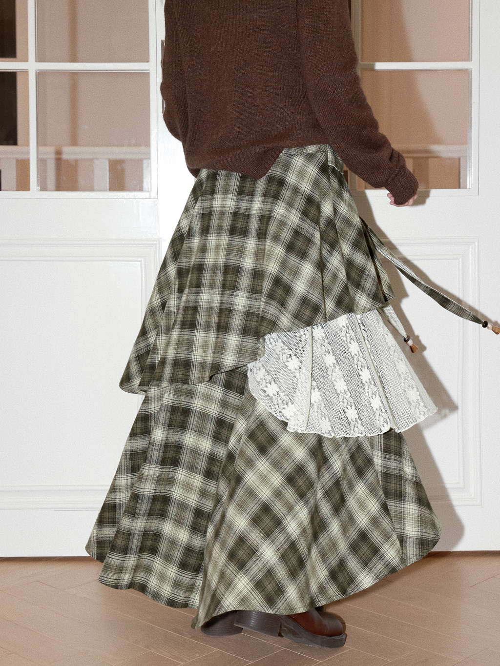 化学少女 | IRREGULAR LACE BUSTIER SKIRT【ID:TN00158】