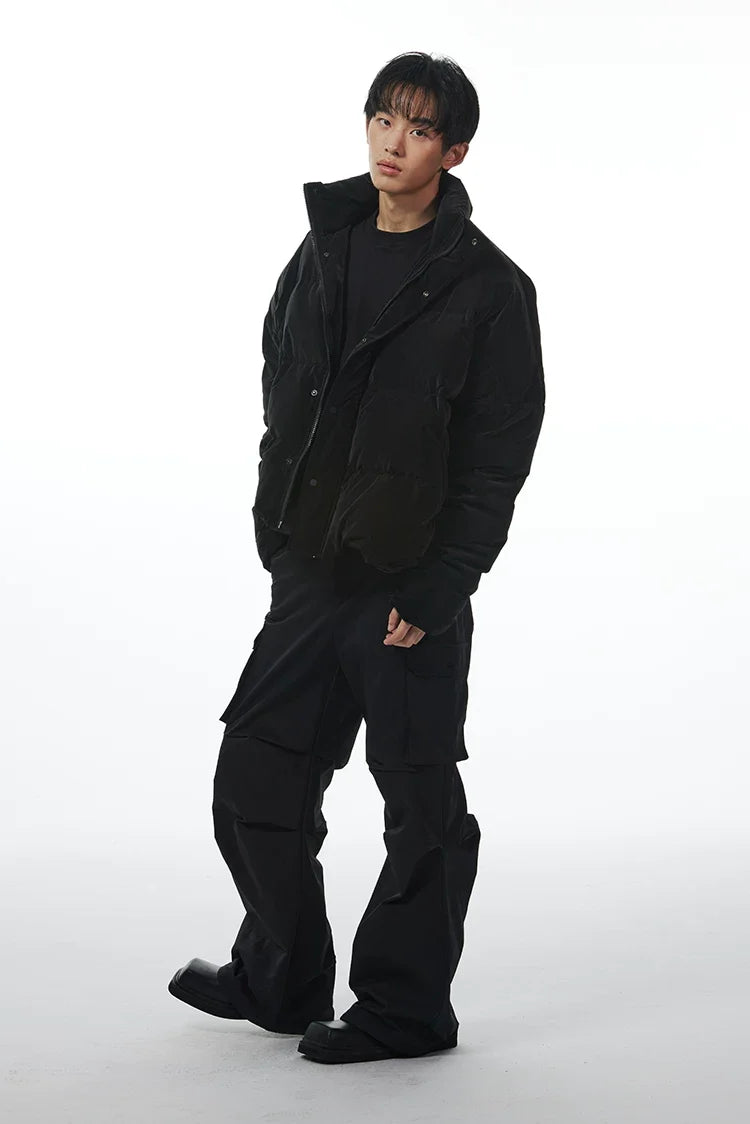 Essential High Collar Puffer Jacket