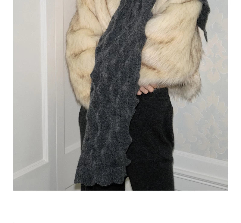 TRIA SELECT | THICK WOOL SCARF FOR WINTER【ID:TN00142】