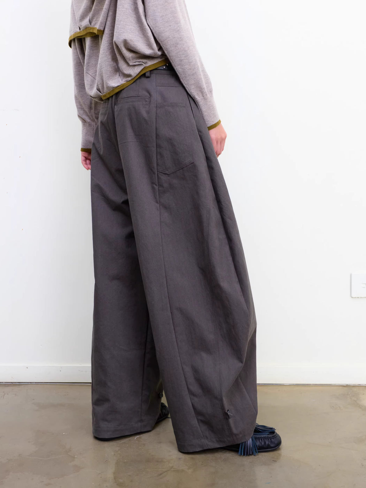 Lantern Trousers in Khaki or Soft Sand