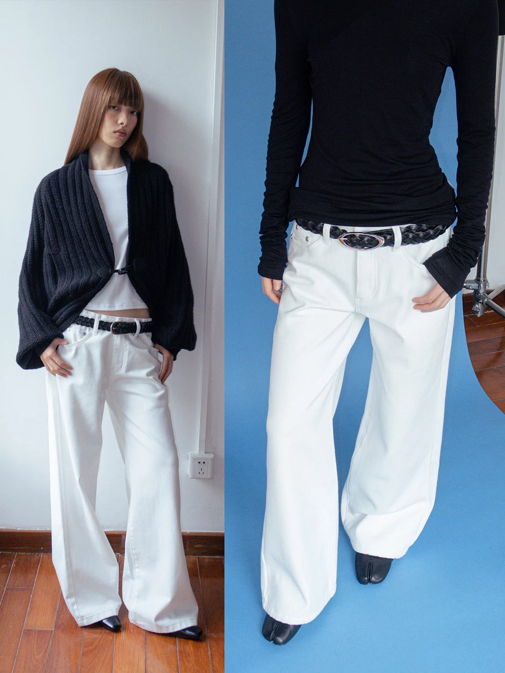 FUNKYFUN | CASUAL RIVET TWILL JEANS【ID:TN00182】