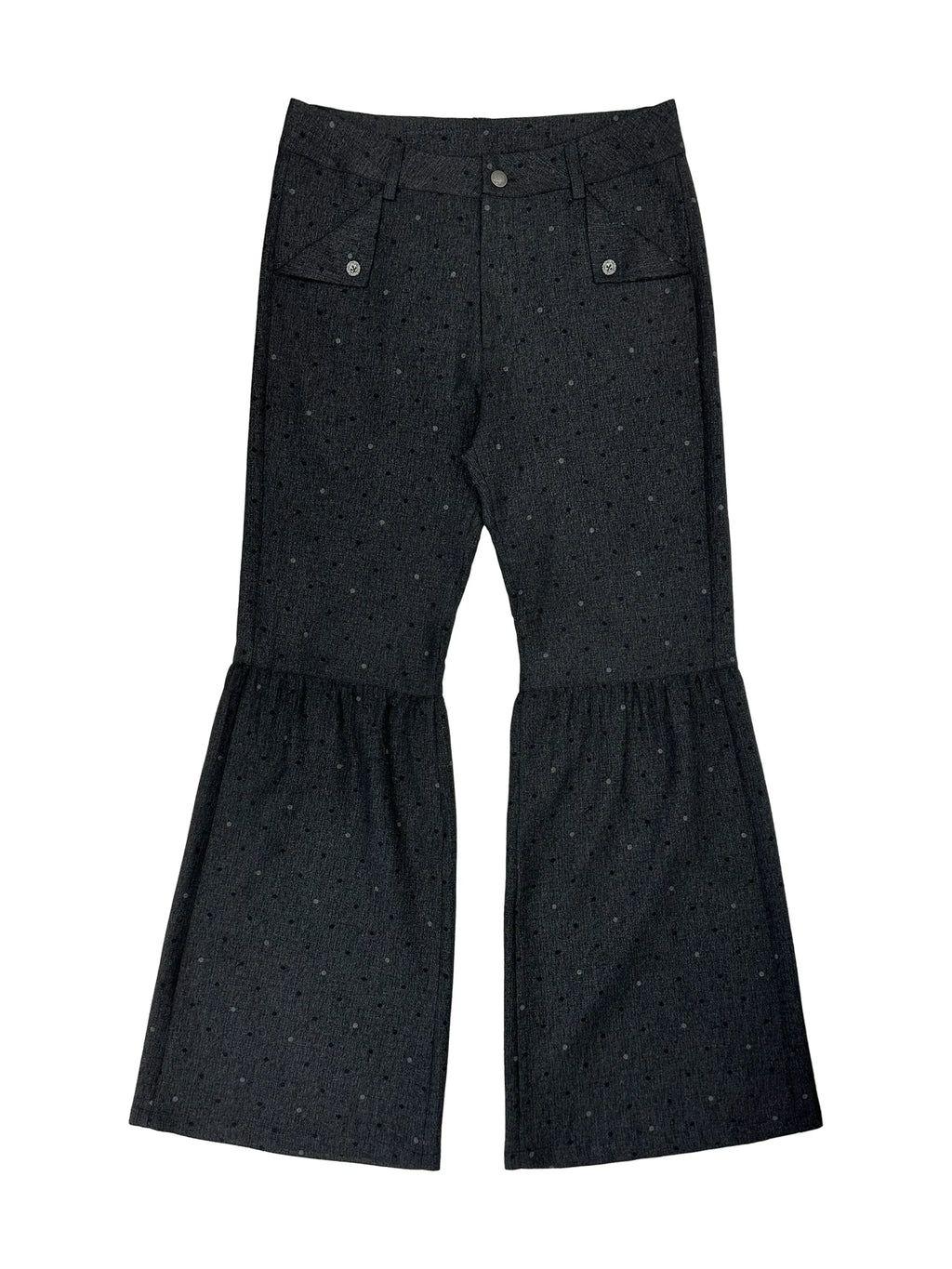 Midnight Fleur Flare Trousers