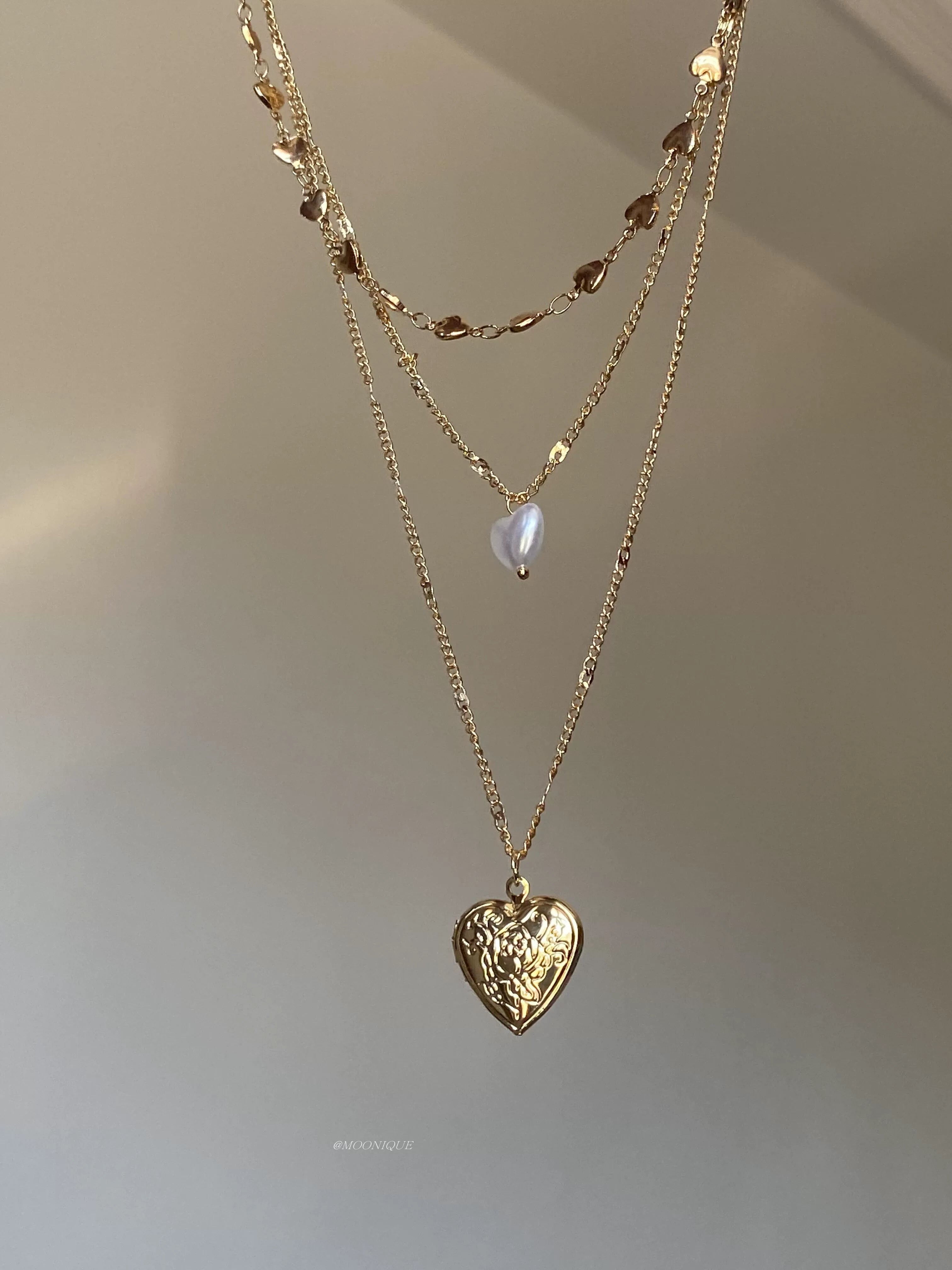 ANTIQUE HEART PENDANT NECKLACE