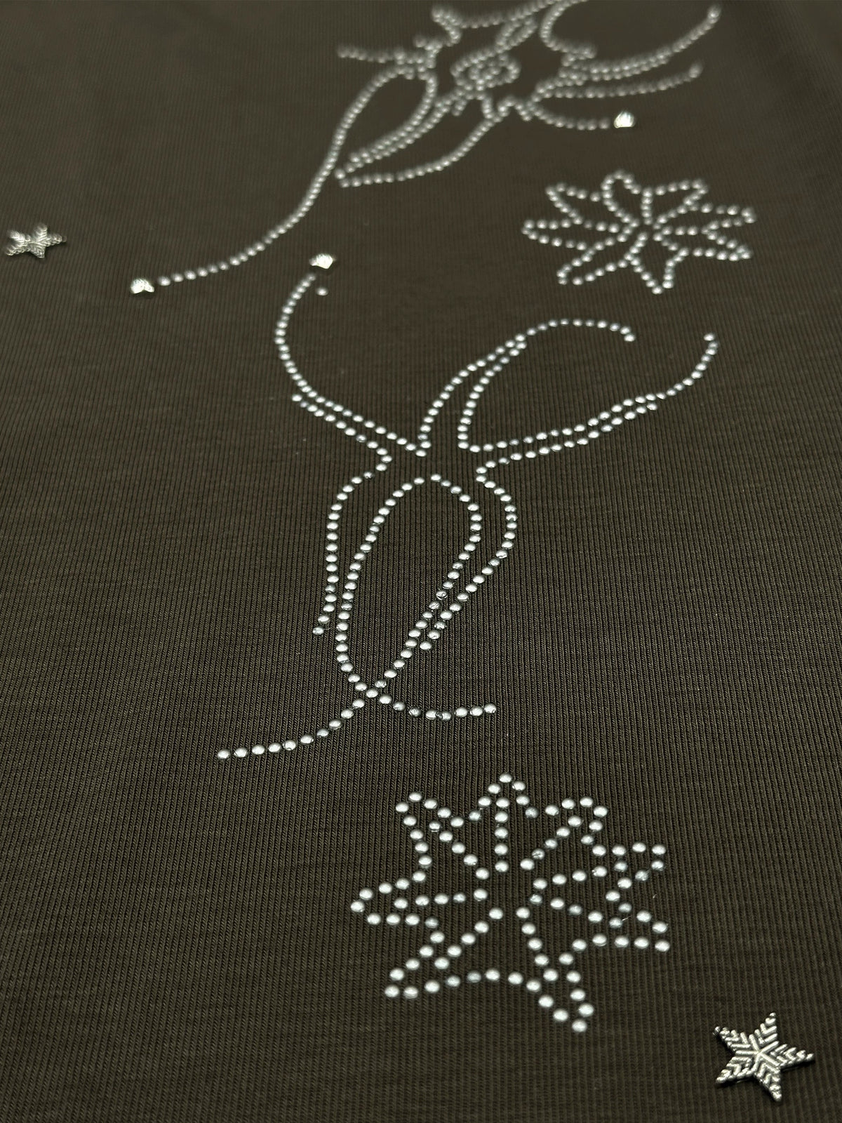 Celestial Rhinestone Shoulder-Knot Top