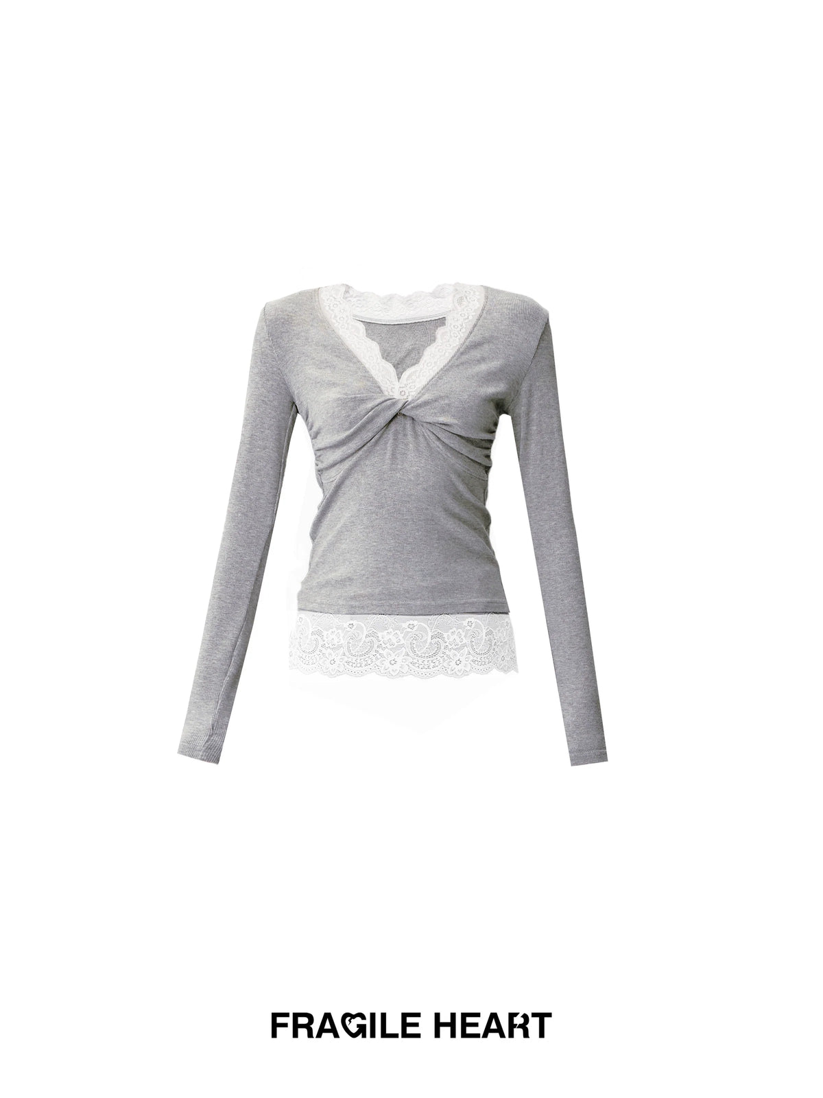Gray Twisted Top