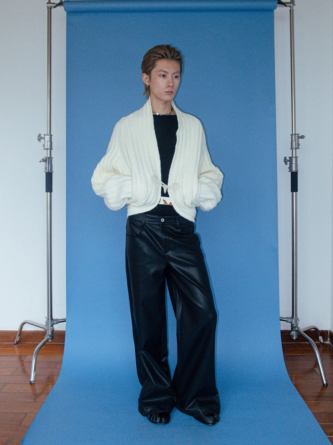 FUNKYFUN | CHUNKY KNIT BATWING SWEATER COAT【ID:TN00183】