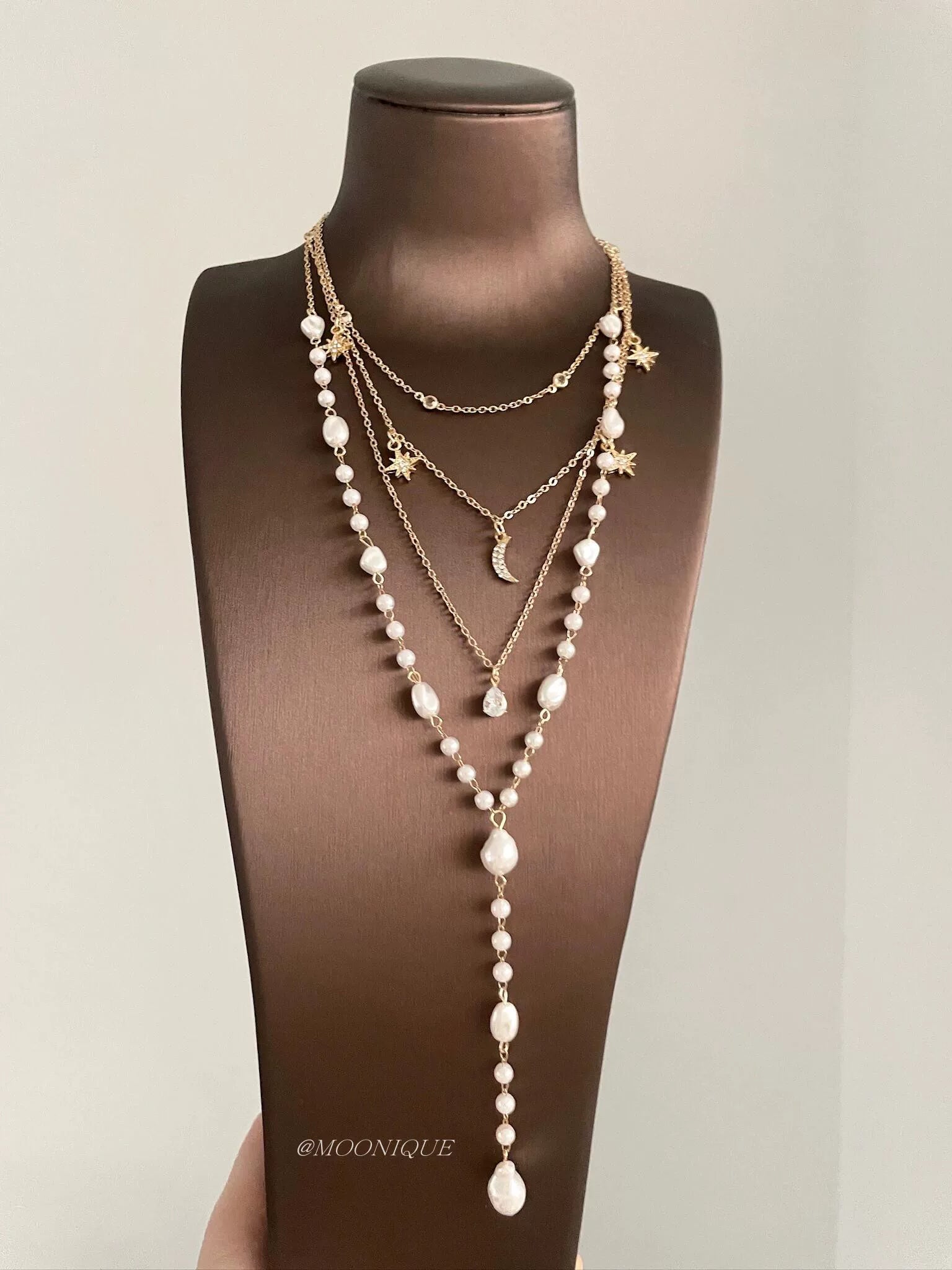 BAROQUE PEARL TASSEL NECKLACE