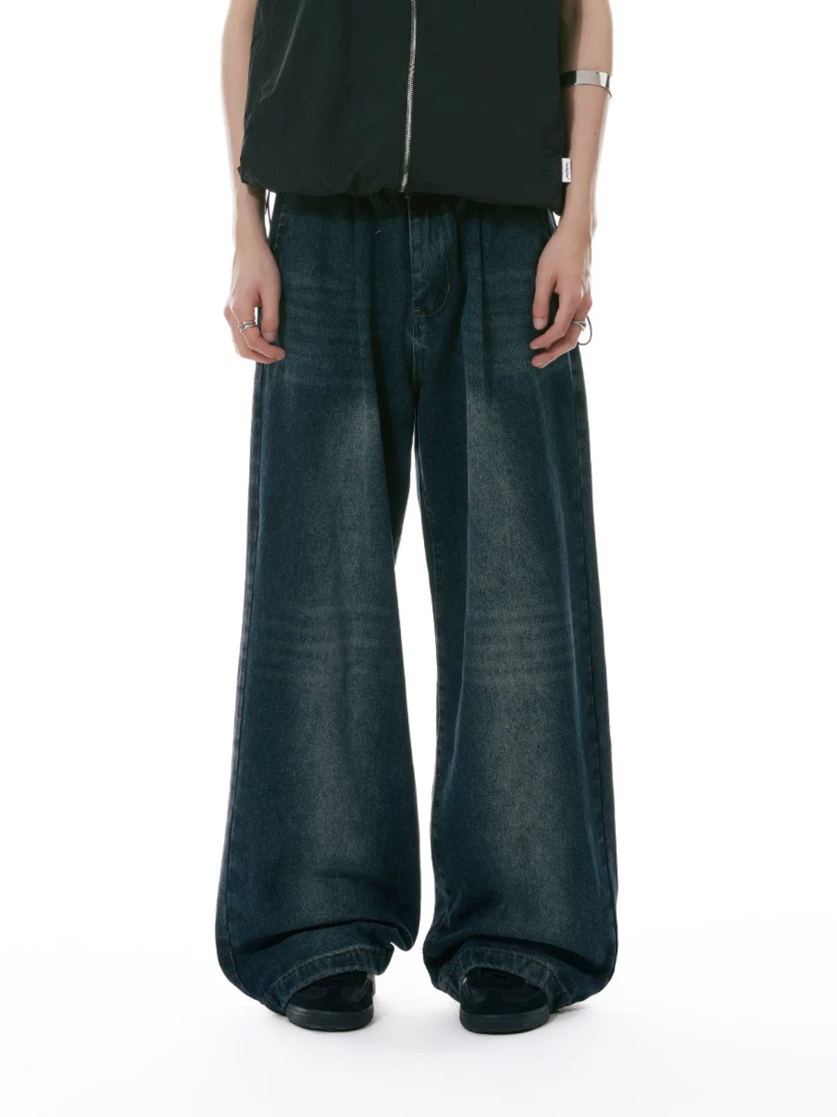 FUNKYFUN | FUNKY PLEATED STRAIGHT JEANS【ID:TN00178】