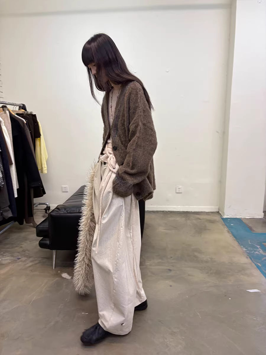 Lantern Trousers in Khaki or Soft Sand